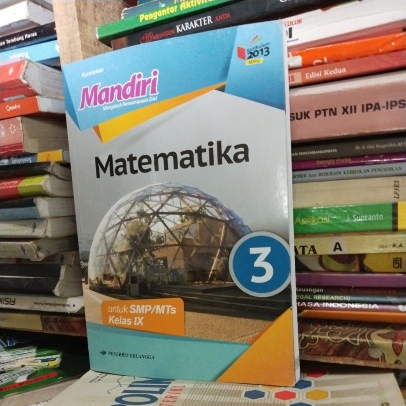 buku Mandiri matematika kelas 9/3 smp Erlangga