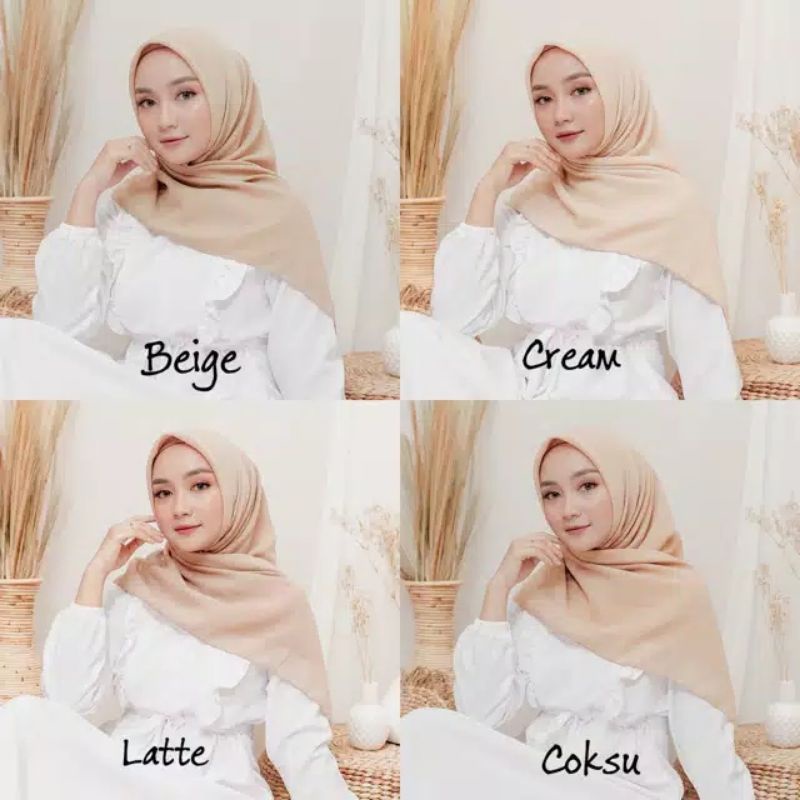 Bella Square Hijab Segi Empat Polycotton / Double Hycon / Double Chiffon &quot;Part 2&quot;