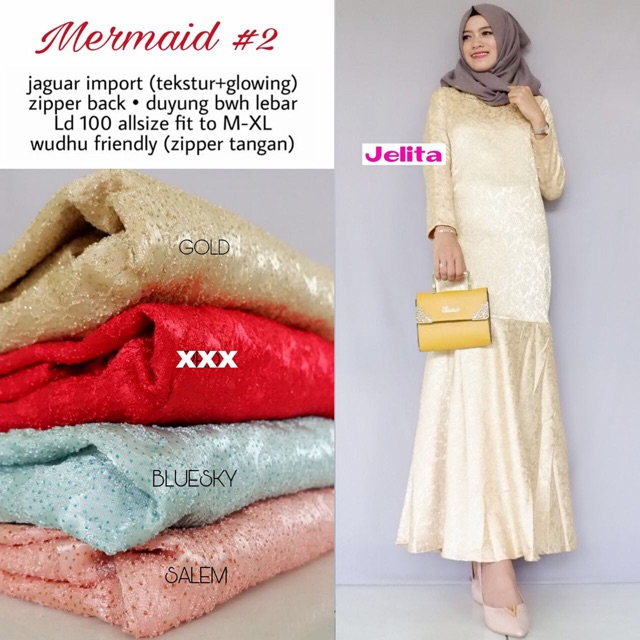 MERMAID DRESS / PREMIUM MERMAID DRESS / BAJU PESTA / BAJU FORMAL / ROK MERMAID / BAJU PESTA MERMAID
