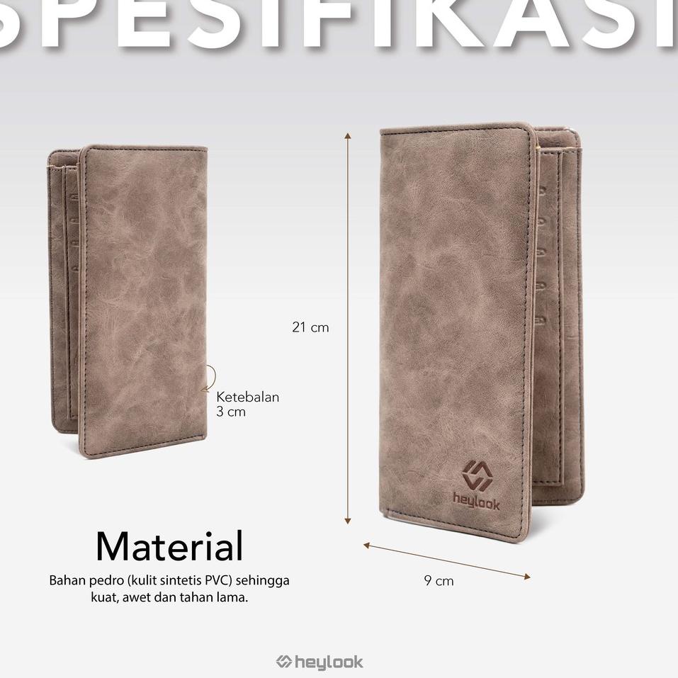 ➷ DOMPET PRIA DOMPET HEYLOOK BRIGHTON DOMPET LIPAT DOMPET PANJANG DOMPET SEMI KULIT DISTRO (BISA ) ♬