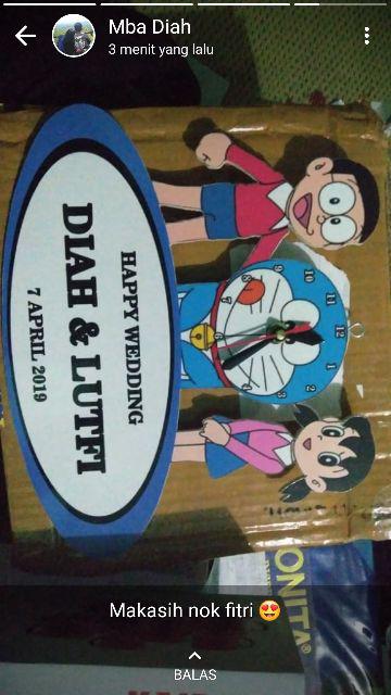 Jam Dinding Doraemon/jam Dinding Custome