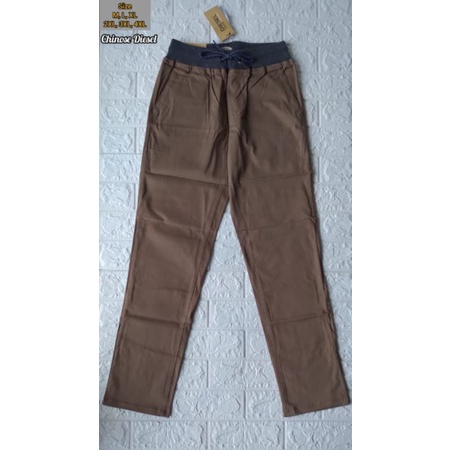 CELANA CHINOS PRIA DIESEL HOUSE (PINGGANG KOLOR) BRANDED MATAHARI MURAH CHNSDSL8269