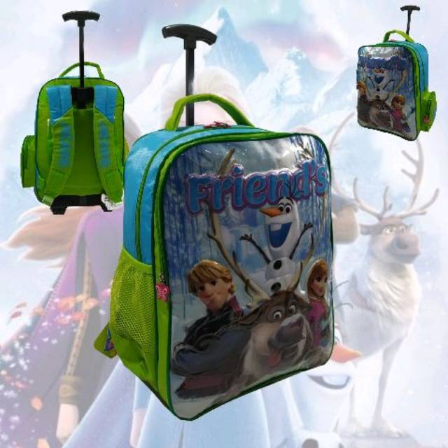 Tas ransel trolley anak sekolah sd perempuan frozen