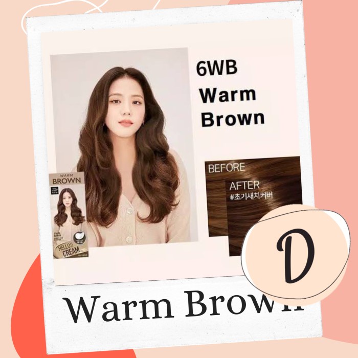 Ki5K1 Mise En Scene Hello Cream Hair Dye Coloring (Blackpink Edition) - Mute Brown Kik474777