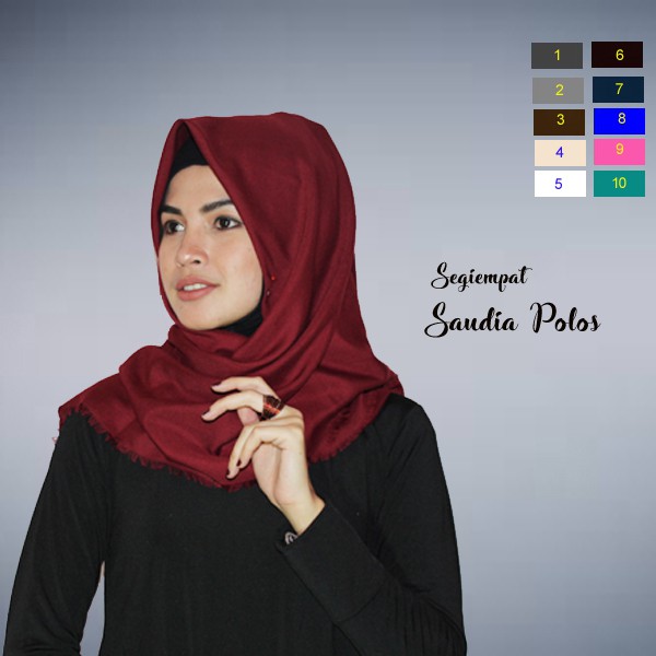 KERUDUNG SEGI EMPAT UNTUK SEKOLAH / JILBAB ANAK SEKOLAH / JILBAB SEKOLAH MODEL SEGIEMPAT / KERUDUNG SEKOLAH SAUDIA POLOS