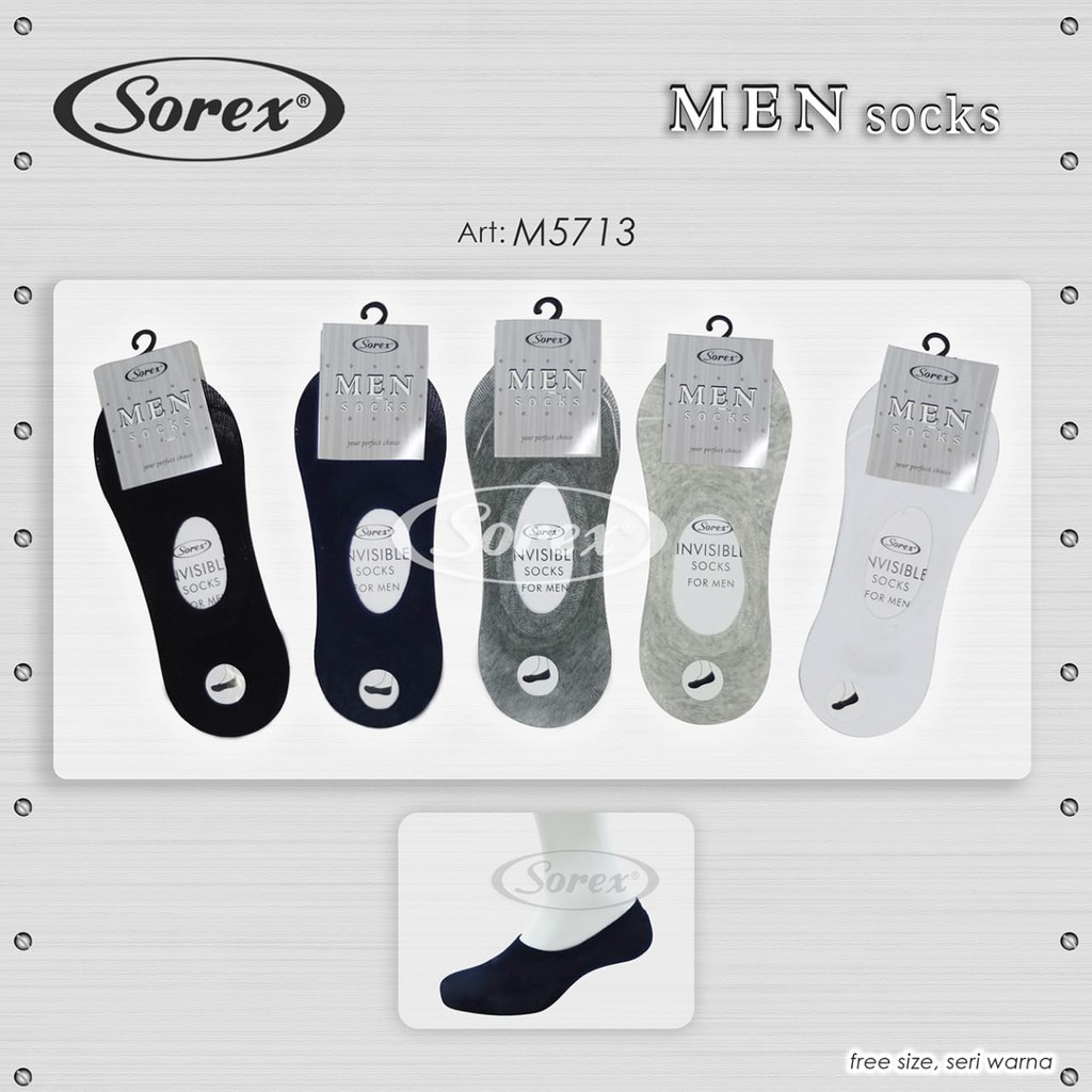 Sorex man Kaos kaki Pria Di bawah mata kaki - 100 % asli Sorex 5712 , 5713 , 5714 , 5715