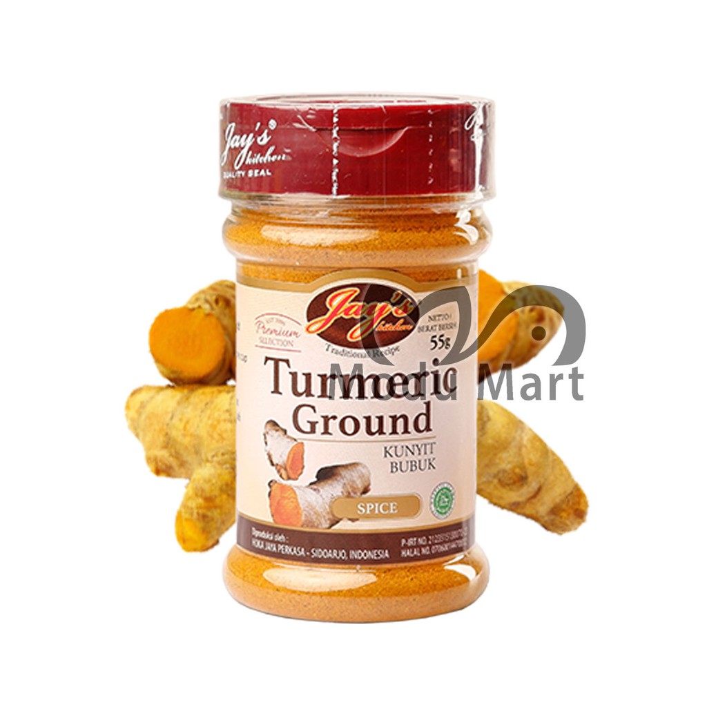 

JAYS KITCHEN Turmeric Powder Ground 55g - Jay's Kitchen Rempah Kunyit Bubuk