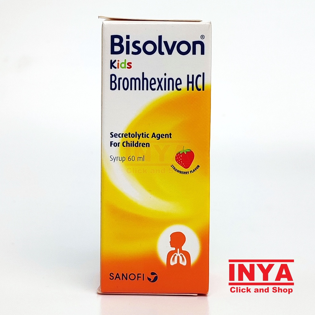 BISOLVON KIDS BATUK BEDAHAK ANAK RASA STRAWBERI 60ml - Obat Batuk