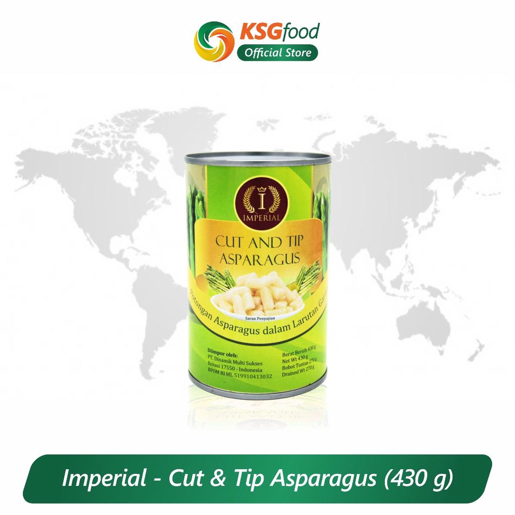 

IMPERIAL CUT&TIP ASPARAGUS 430GR/ASPARAGUS KALENG