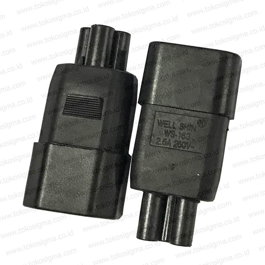 ADAPTER POWER PLUG C14 TO PLUG C7 ANGKA 8 - dua pin