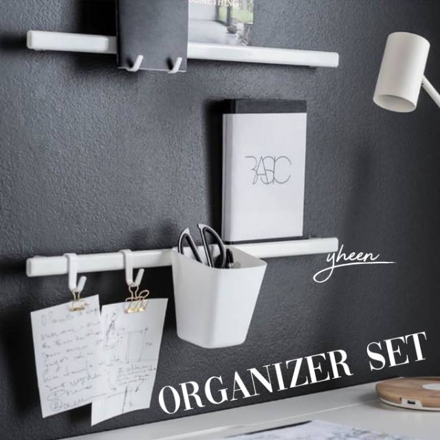 Organizer Set (1 Rel + 5 Pengait + 2 Wadah)