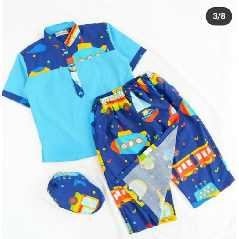 Sarkoci Bobo Kids/Sarung Koko Peci Anak Bobo kids