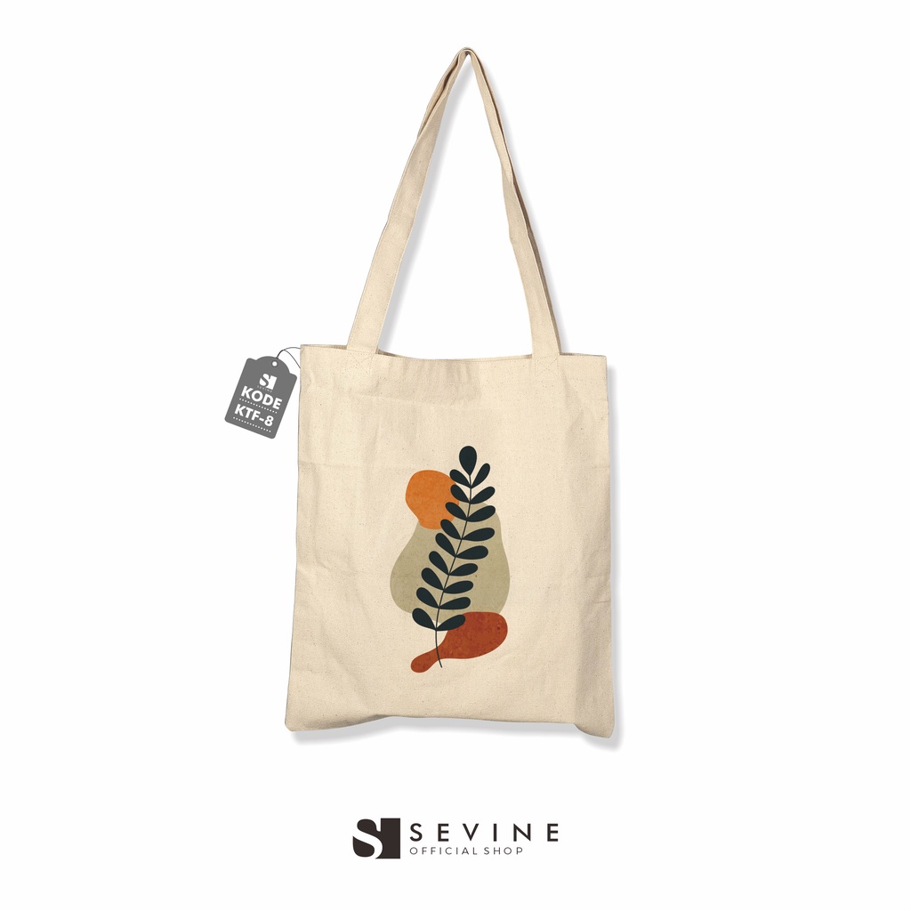 Sevine Totebag Kanvas Wanita Fashion Tas Tote Bag Laptop Motif Nordic - KTF8