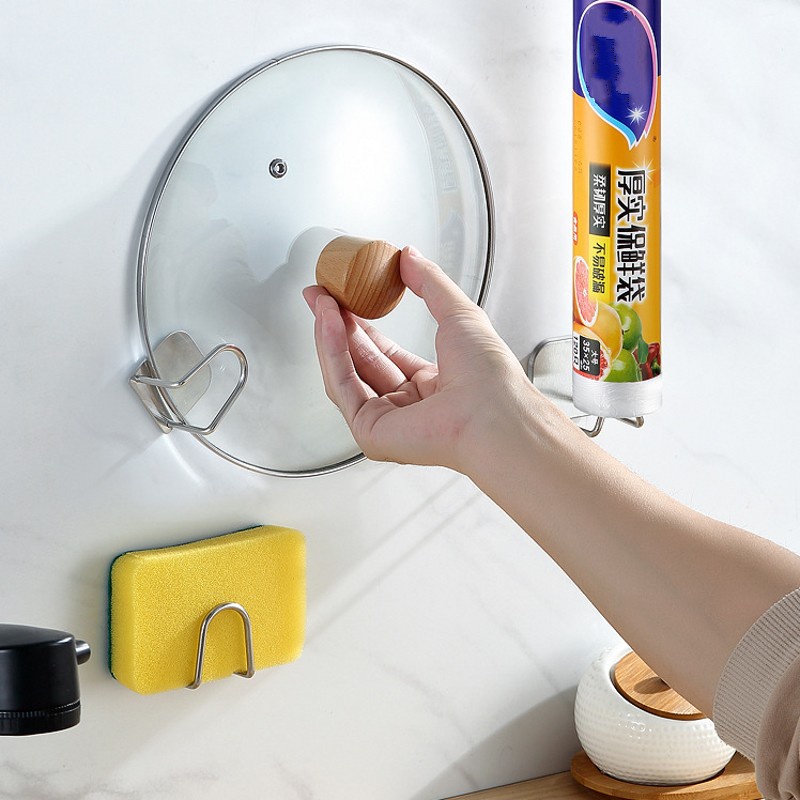 Kitchen Self Adhesive Sink Drain Drying Sponges Storage Holder for Kitchen