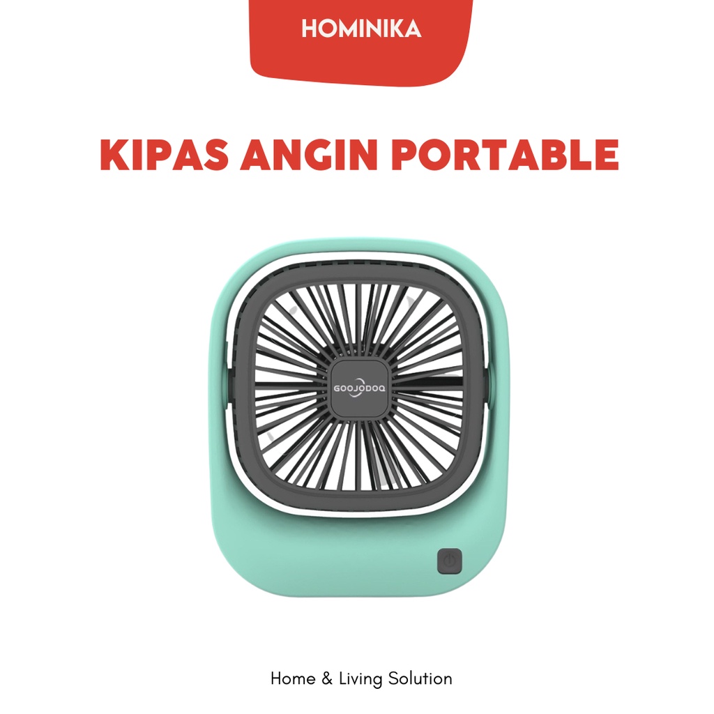 Kipas Angin Portable HMN40 Baterai Meja Fan