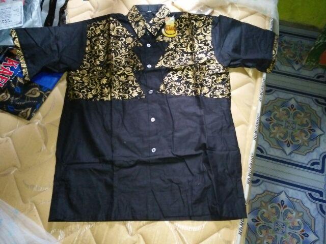 Kemeja Batik Lengan Panjang 025 Nailo Batik Bmb026 Hem Batik Murah Seno Sogan Bakung Padi Manggar