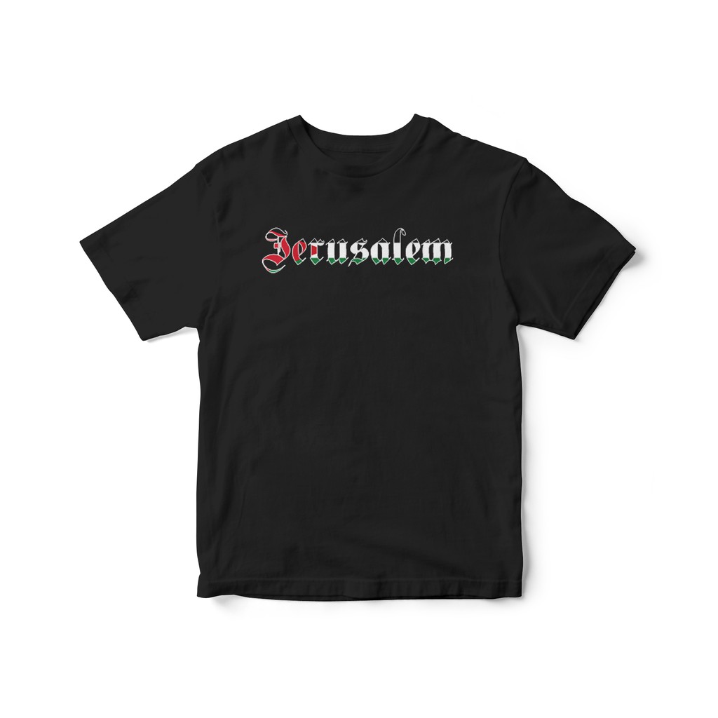 THE AHLAN "Jerusalem" Black T-shirt (Donasi Untuk Palestina)
