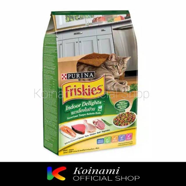 FRISKIES 1.1kg ADULT INDOOR DELIGHTS / cat food / dray food / makanan kucing / pakan / hewan / pet