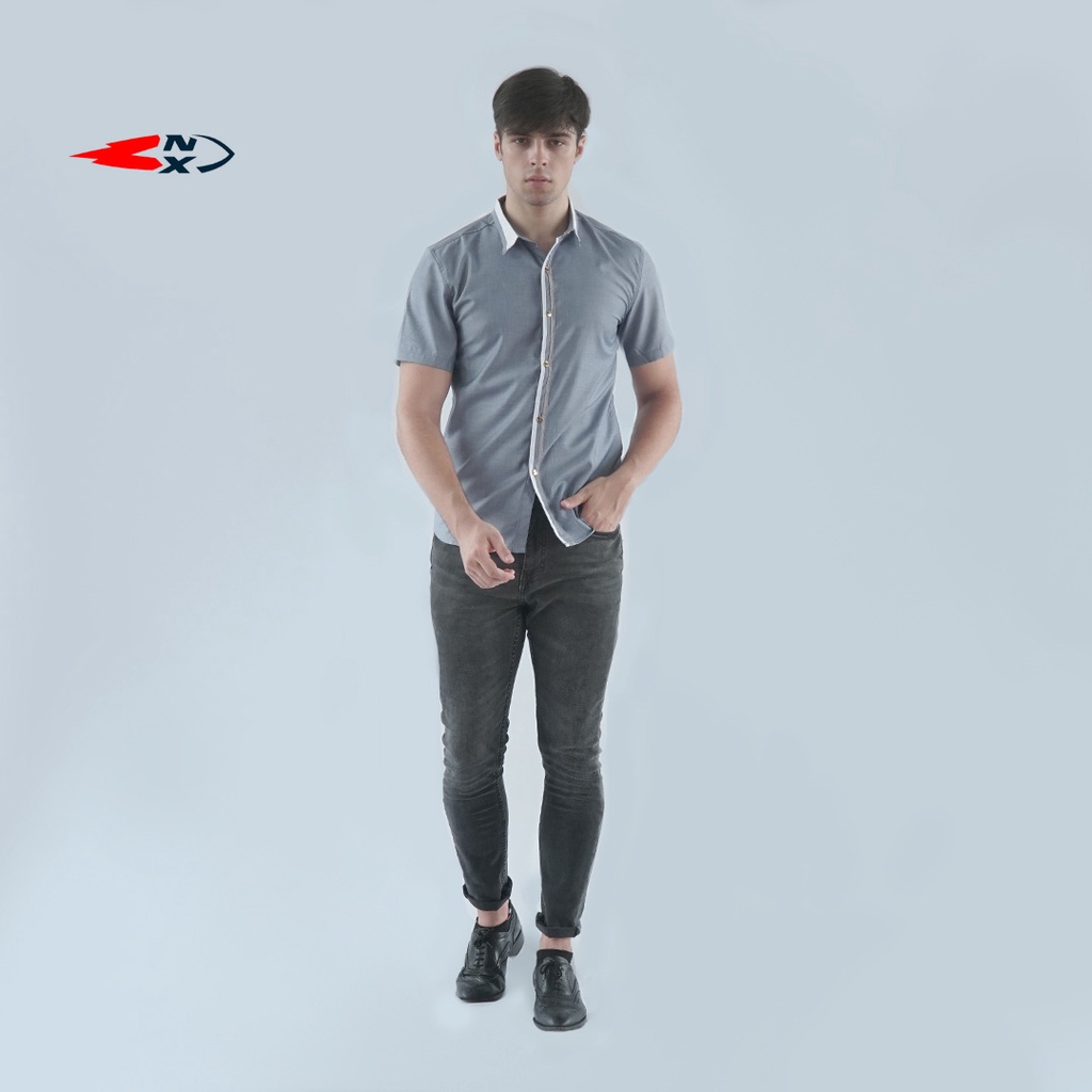 NXNITROX KEMEJA PRIA KATUN MINYAK 6170
