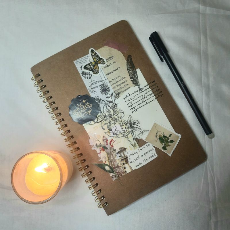 TRAVELER NOTEBOOK / NOTEBOOK VINTAGE AESTHETIC / JOURNAL BOOK/BUKU CATATAN A5 ESTETIK /NOTEBOOK AEST