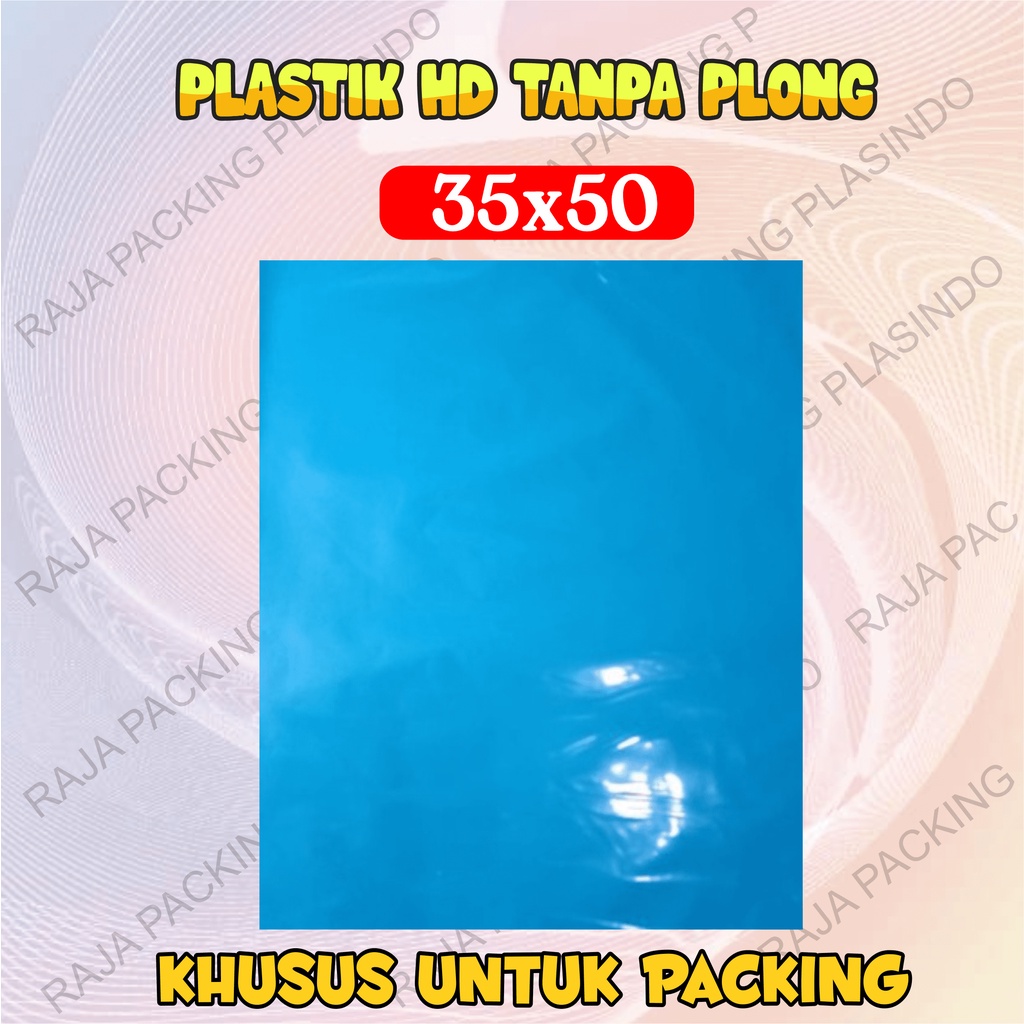 &lt;isi 50pcs&gt; PLASTIK OLSHOP HD TANPA PLONG UK 35X50 TEBAL 0,45 Plastik Packing Jaket Hoodie Tebal