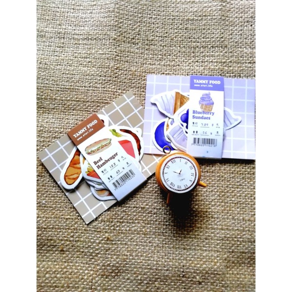 

sticker food theme jurnal scraftbook