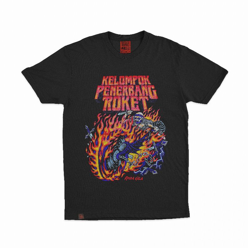 Ready Stock - Tshirt Kelompok Penerbang Roket - Roda Gila