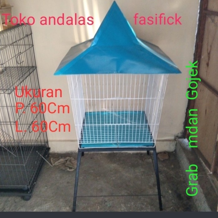 TERLARIS kandang Burung Ayam Besar. model limas kaki 4.. HG0732