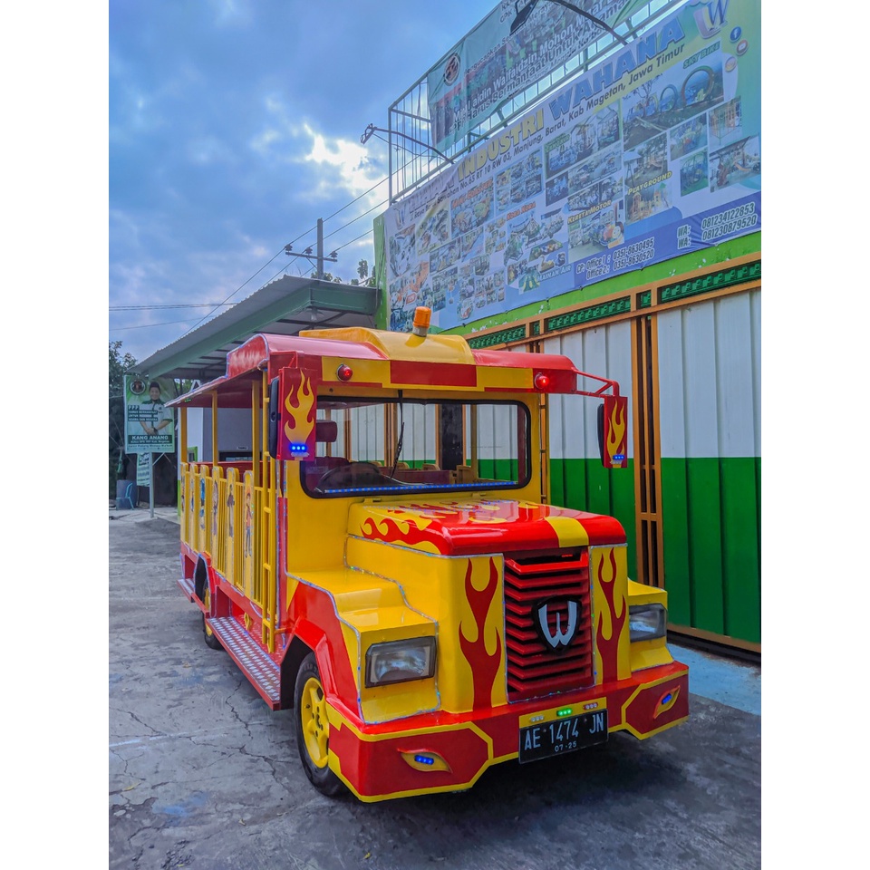 kereta mini wisata panther siap pakai