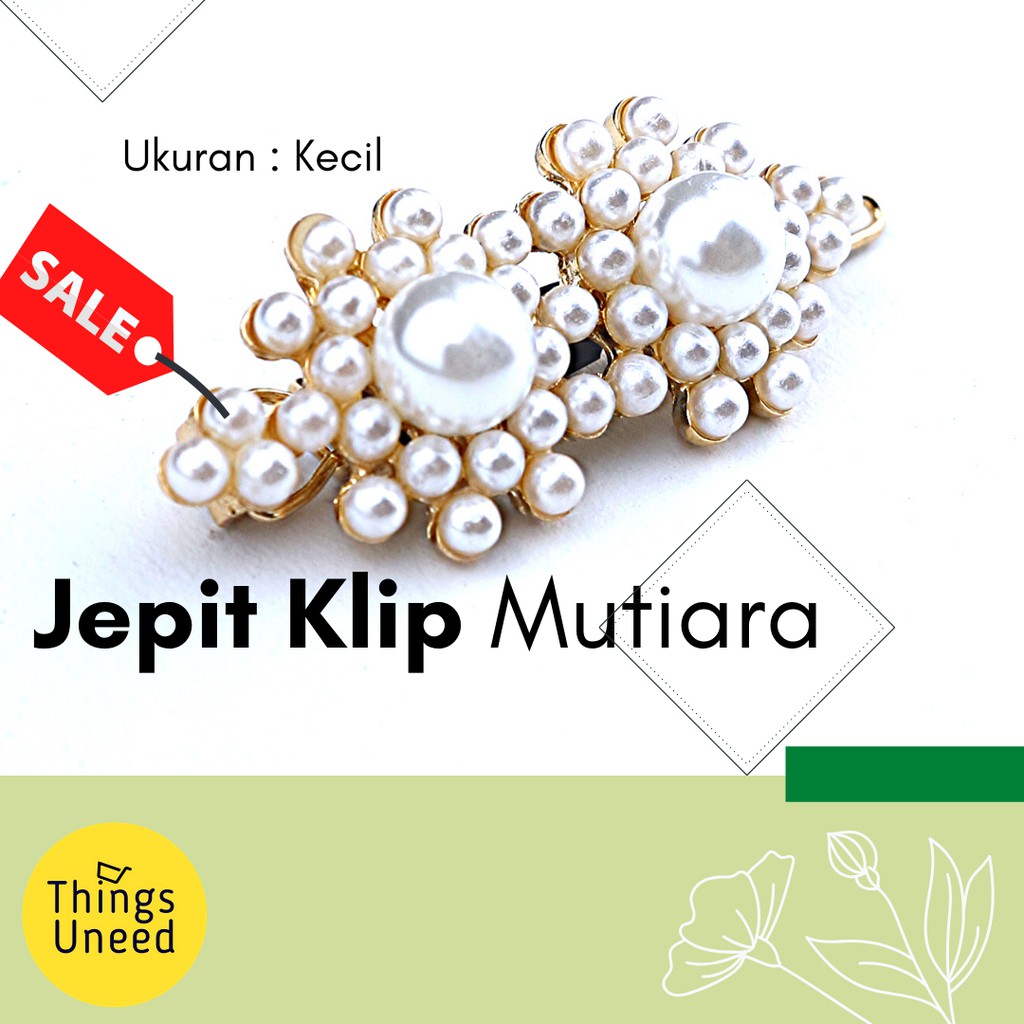 Hairclip Mutiara Bisa Buat Hijabers Model Korea Lucu Dan Murah