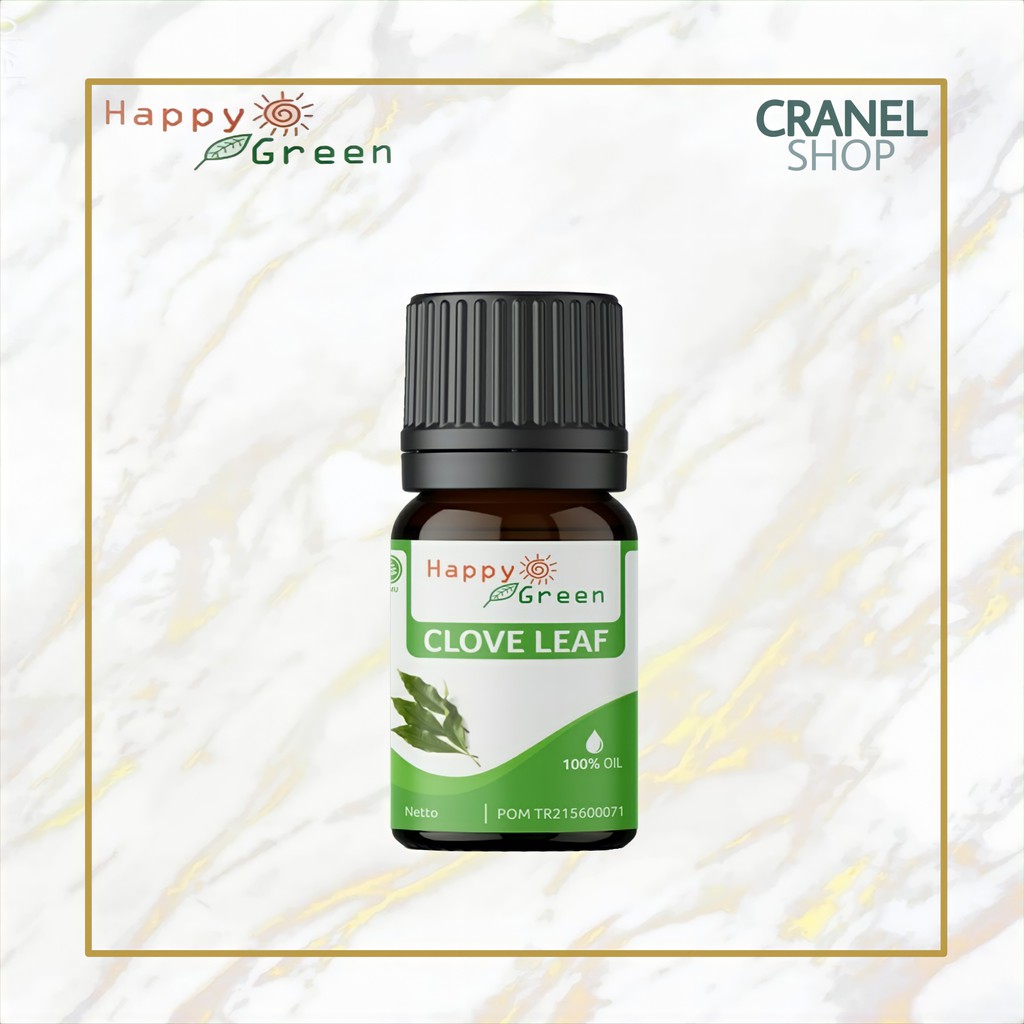 BPOM Happy Green Clove Leaf Essential Oil - Minyak Esensial Atsiri Daun Cengkeh 100% ASLI