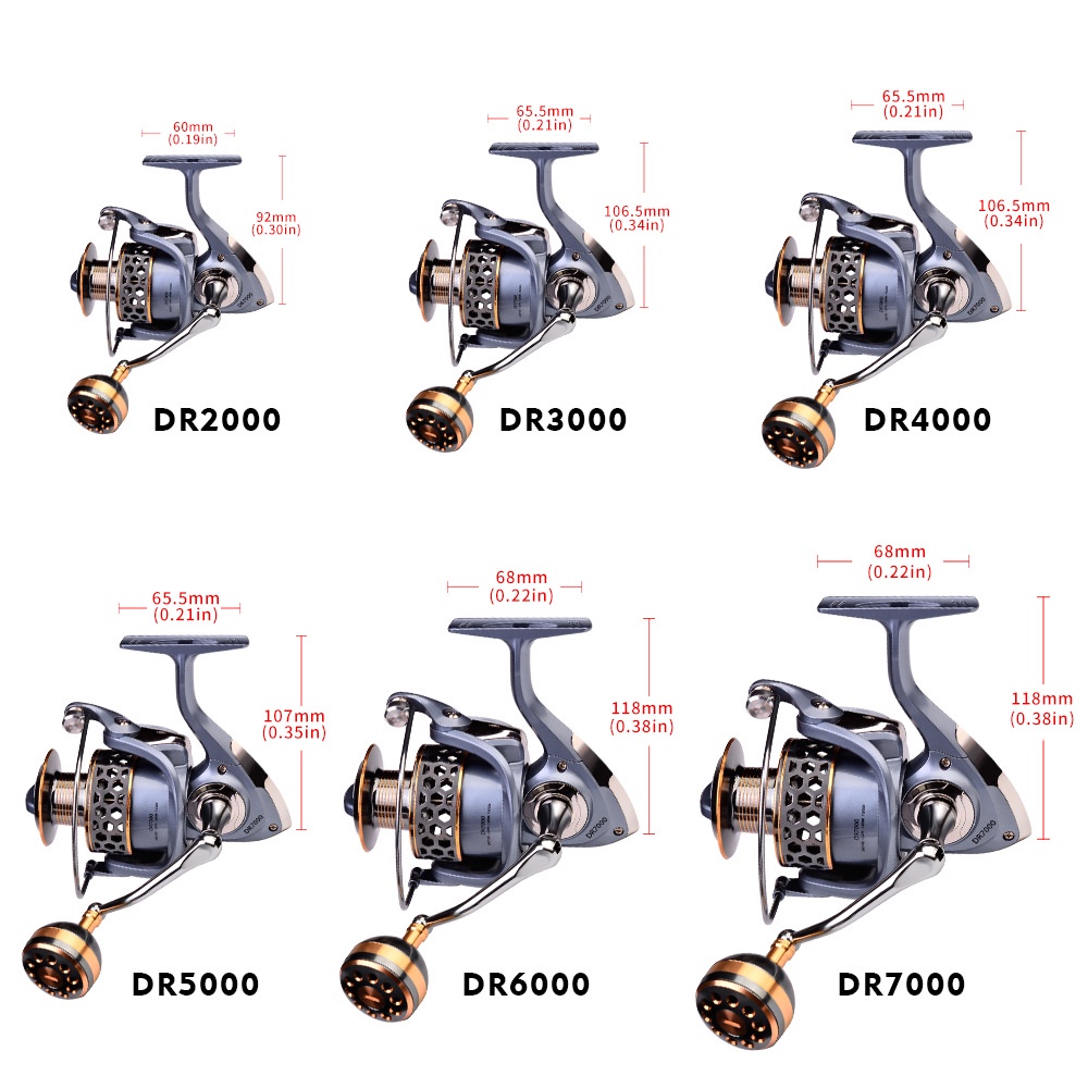 Reel Pancing Drag Max Drag 11-21kg Seri 2000-7000