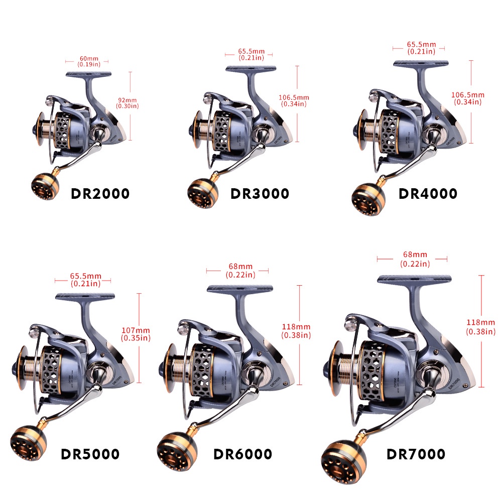 Shengyao Proberos Reel Pancing Drag 11-21kg Max Drag Seri 2000-7000