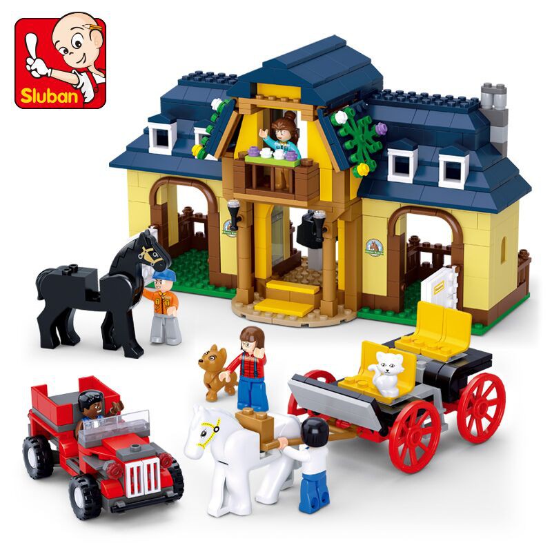 Brick Lego Sluban Farm House B0560