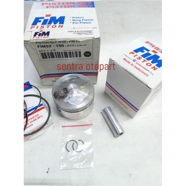 piston kit beat new xb oversize 150 merk fim