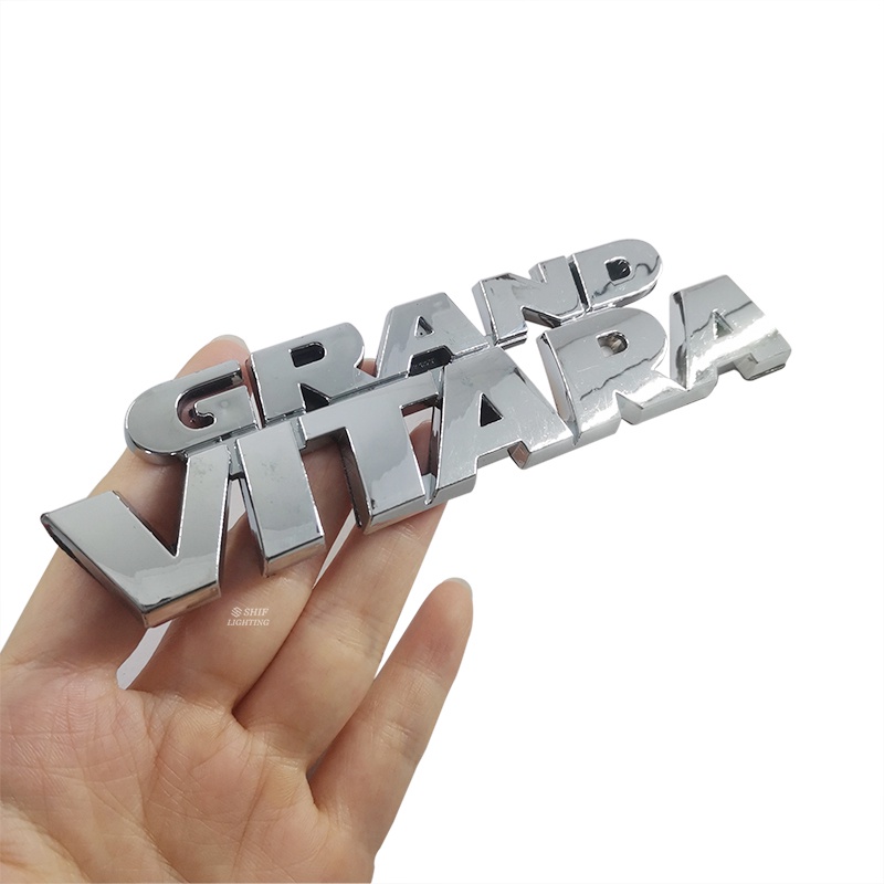 1pc Stiker Emblem Logo GRAND VITARA Bahan ABS Untuk Bagasi Belakang Mobil SUZUKI VITARA