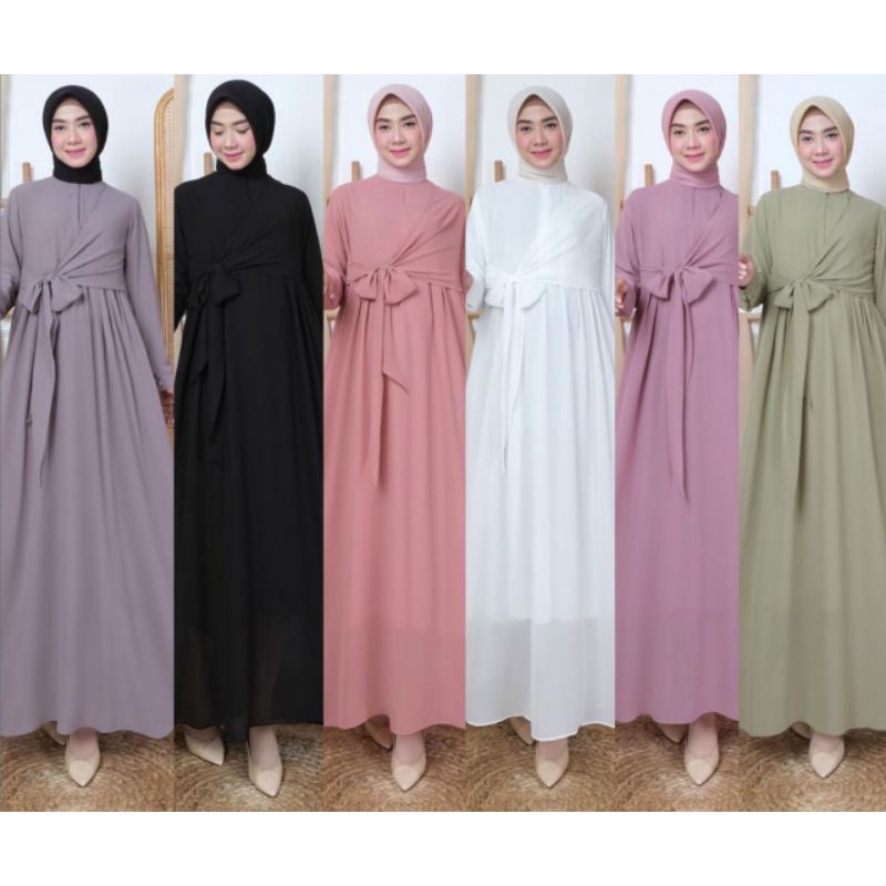 GAMIS CERUTI POLOS RATU BAHAN CERUTI PREMIUM FULL FURING BAHAN ADEM NYAMAN BISA COD