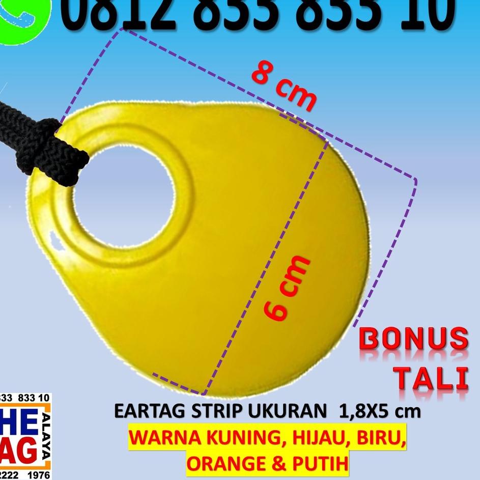 TDP.2675– NECKTAG BLANK  SAPI DOMBA KAMBING (10 PCS), kalung ternak, eartag, anting ternak, aplikato