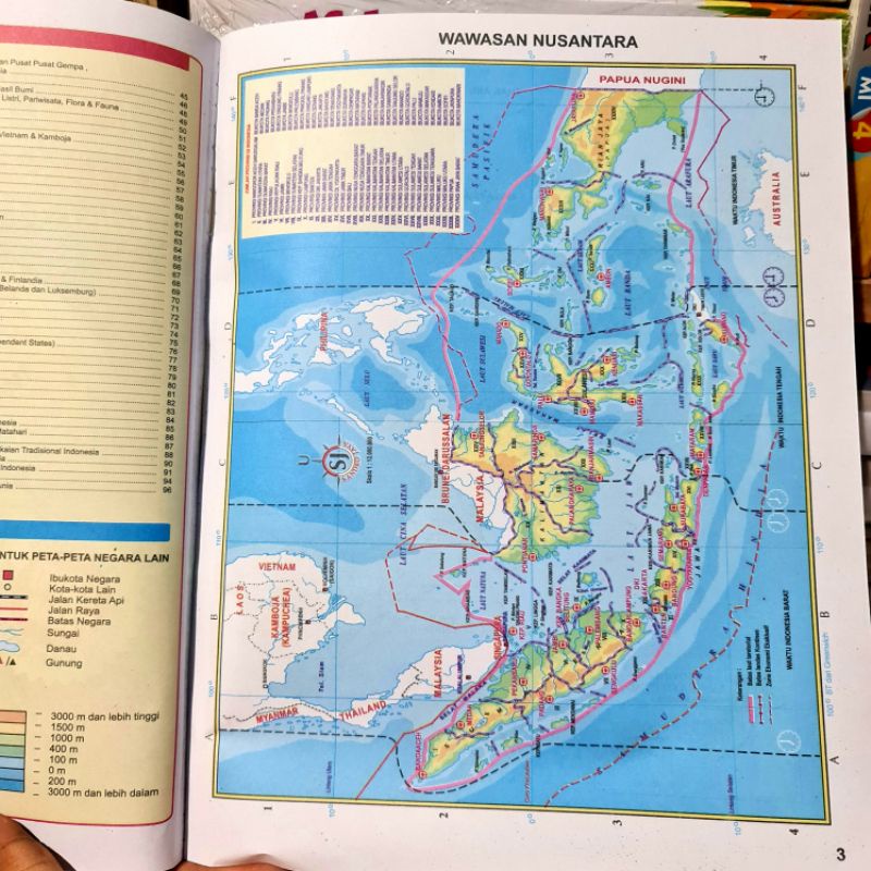 Edisi Terbaru !!! Buku Atlas Indonesia dan Dunia Edisi 34 Provinsi di Indonesia Untuk SD, SMP, SMA, DAN UMUM