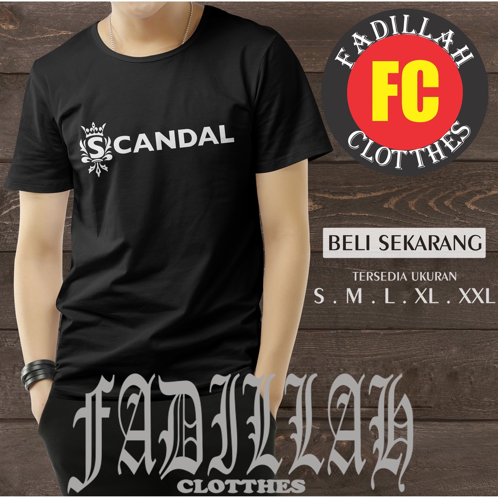 Kaos Baju Scandal Logo Kaos Band Jepang