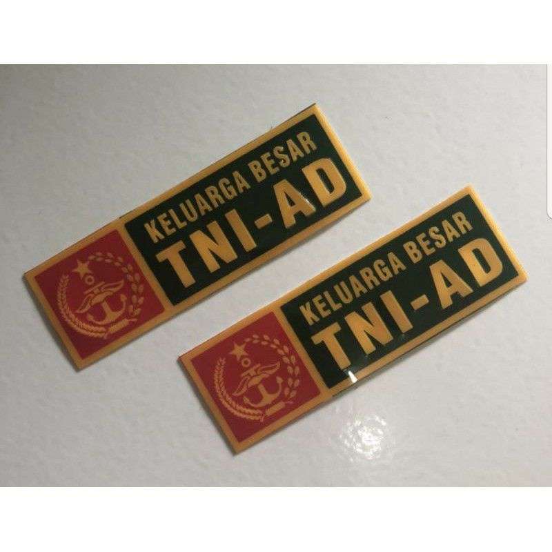 stiker plat motor TNI AD, stiker motor TNI AD, stiker tni ad