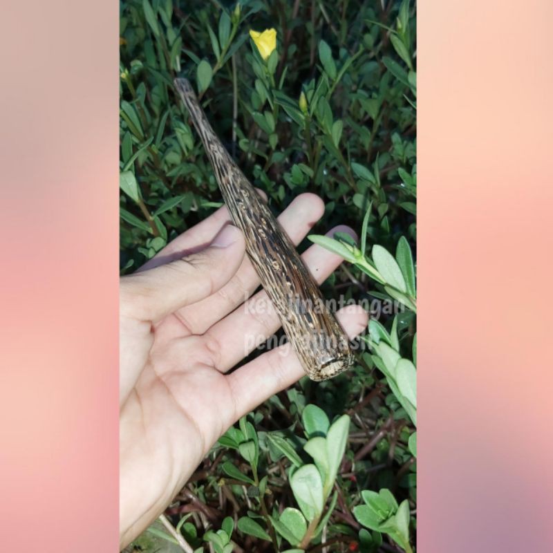 Pipa Once Kayu Liwung HITAM Asli PIPA ONCE LIWUNG AREN LANANG 17cm