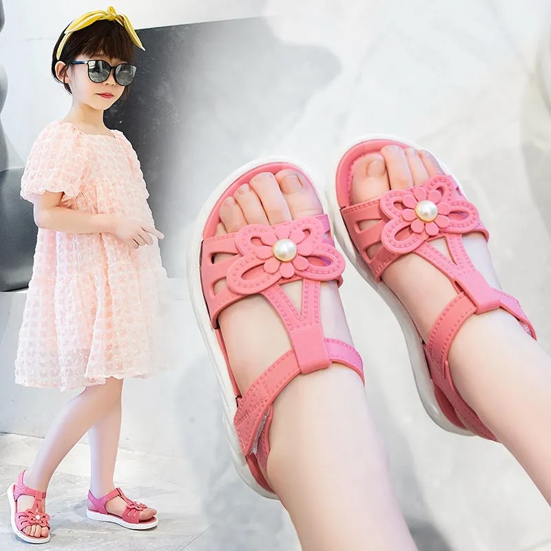 HappyOliver BUTTERFLY A66 Sandal Anak Perempuan Bahan Karet Model Lucu 2-8 Tahun Import