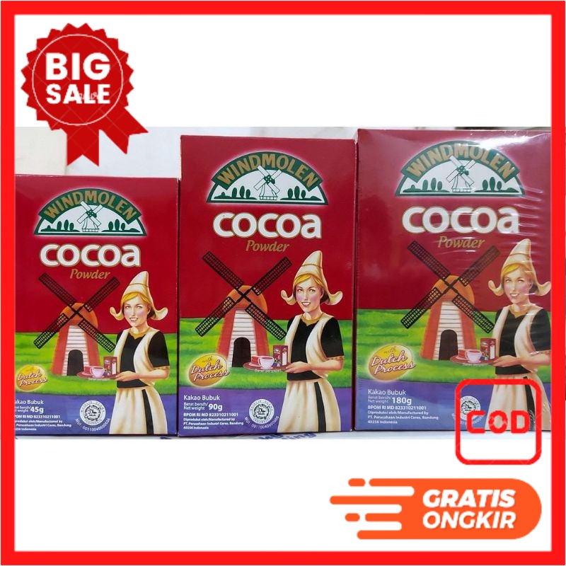 

WINDMOLEN COCOA POWDER 45GRAM PROMO