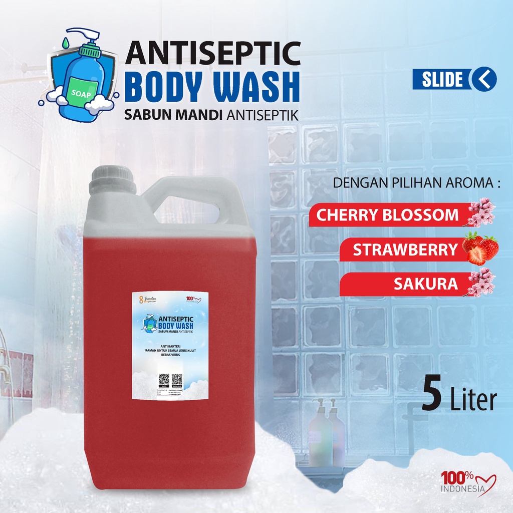 Sabun Mandi Aroma Segar 5 Liter  / Sabun Body Wash Mandi Aroma Segar Kemasan 5 Liter Jerigen