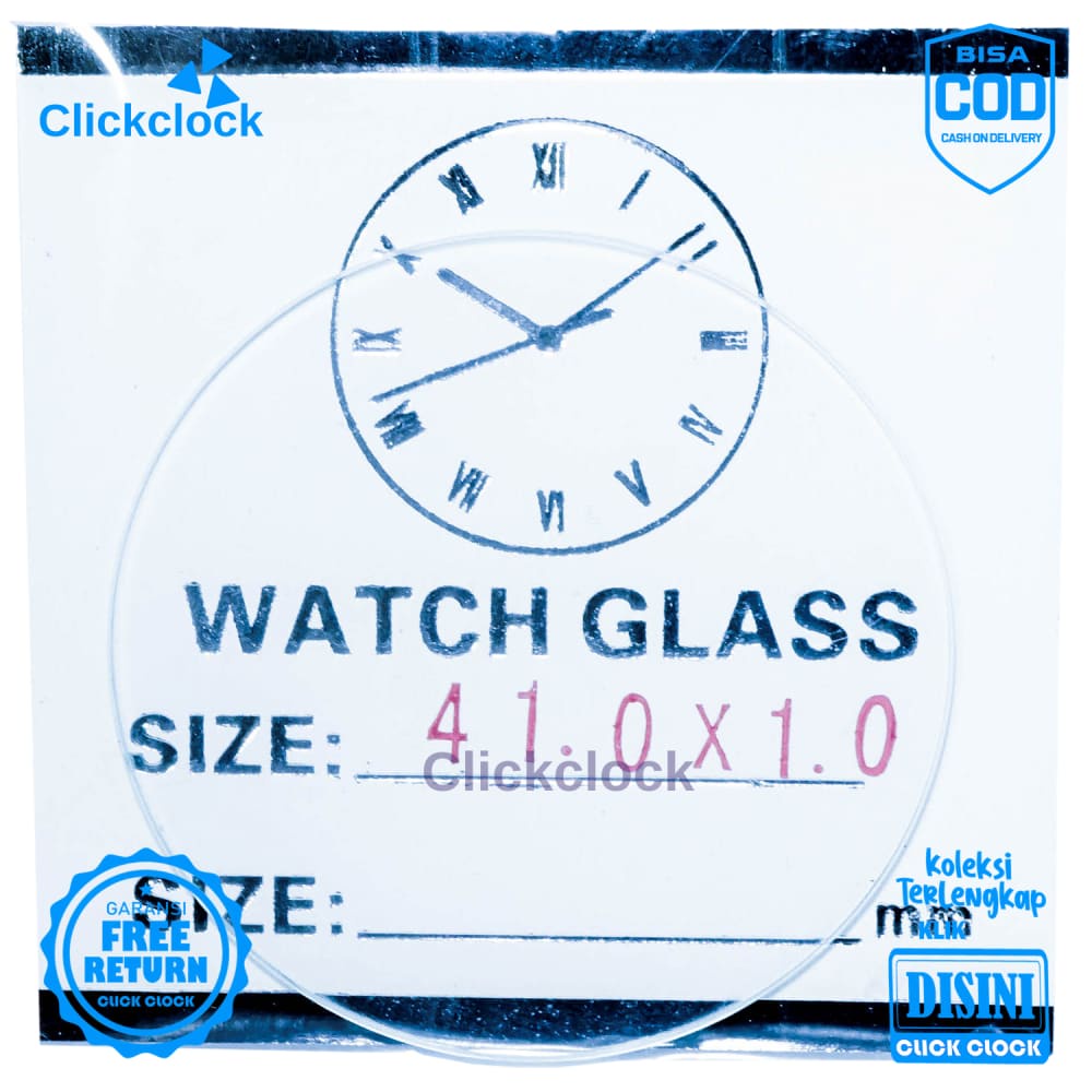 Kaca Jam Kaca Bahan Watch Glass PNC-410 Bagus 4,10 cm