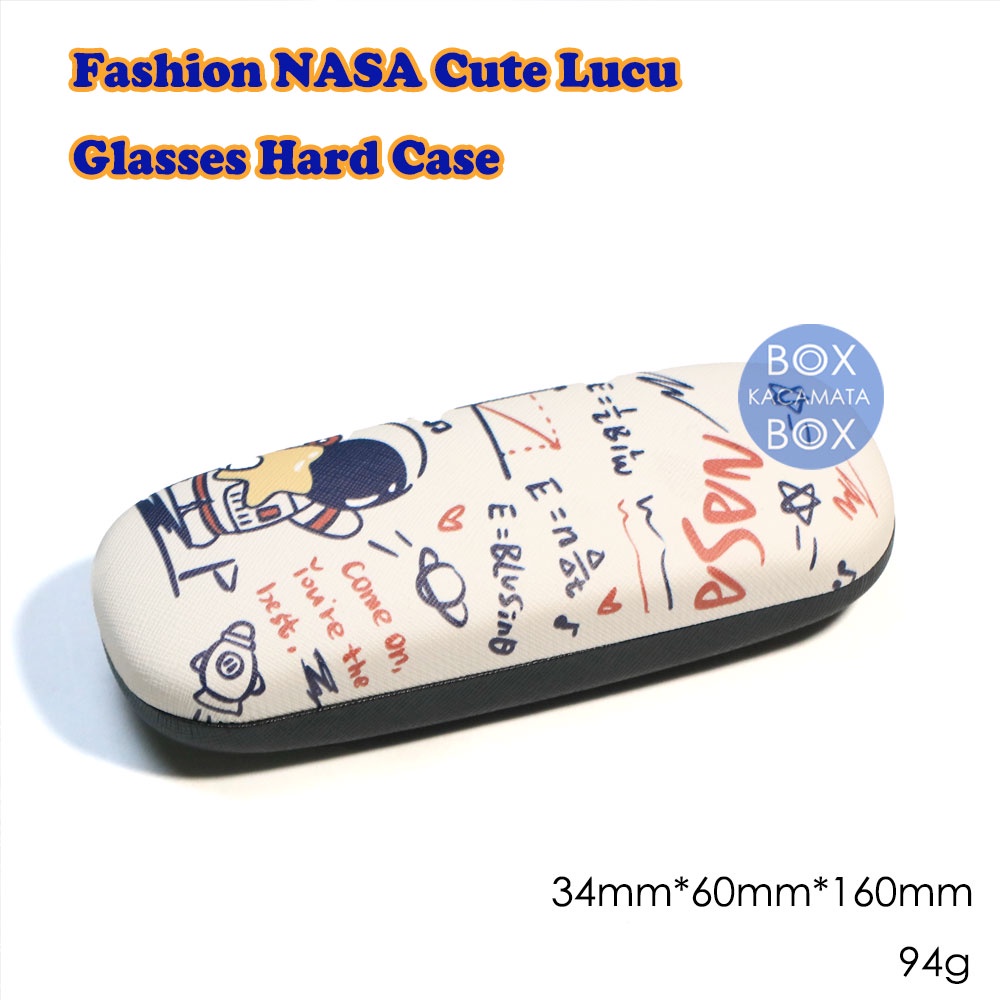 Box / Tempat Kacamata Hard Case Cepuk Magnet Motif Nasa Cute Lucu Trendy Kekinian Random B 8