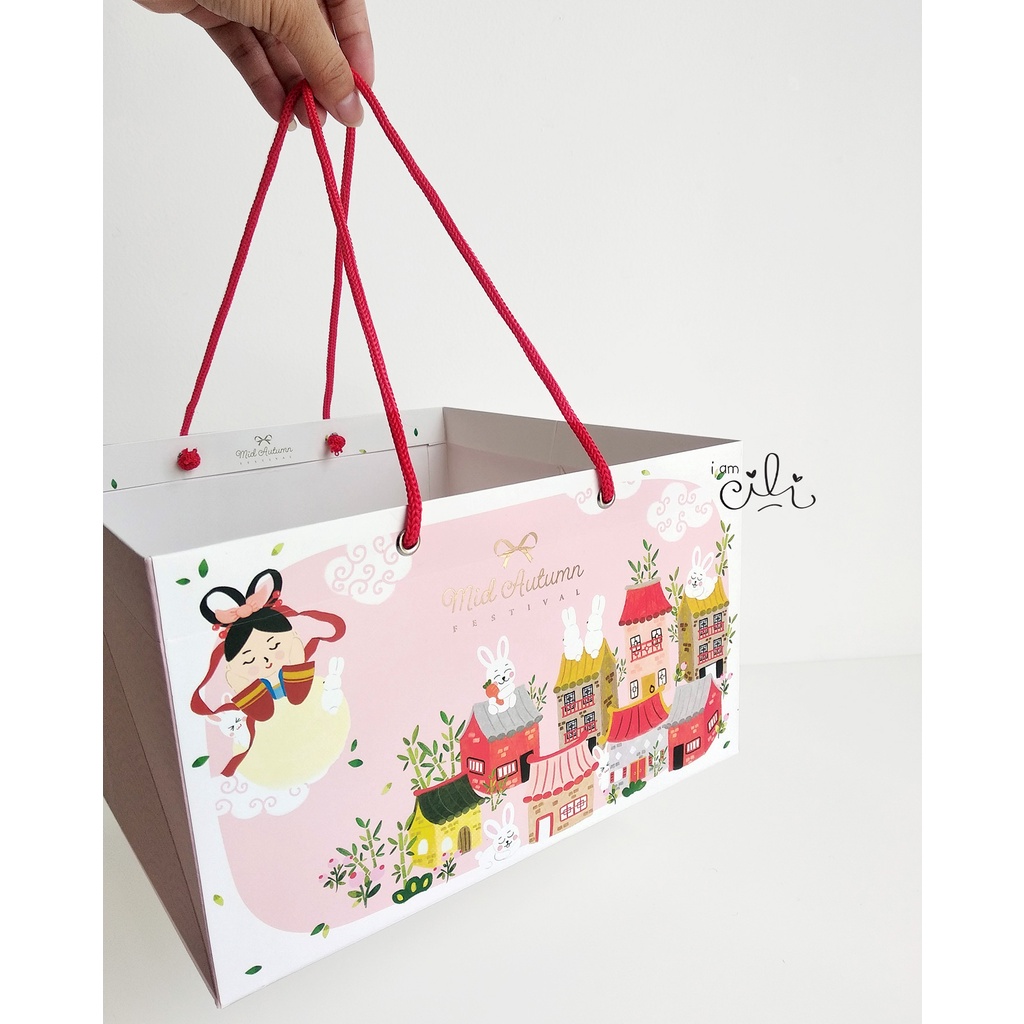 

( BEAUTY CHANG E PAPERBAG MOONCAKE ) mid autumn festival [10 buah]