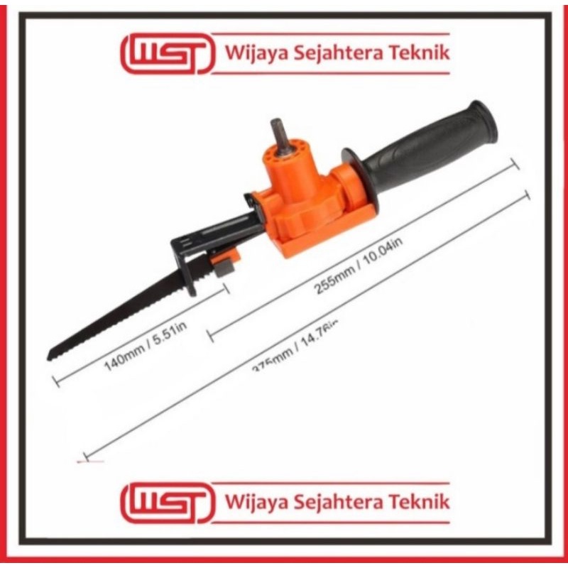 Adaptor bor RECIPROCUTTING jigsaw potong besi kayu Gergaji