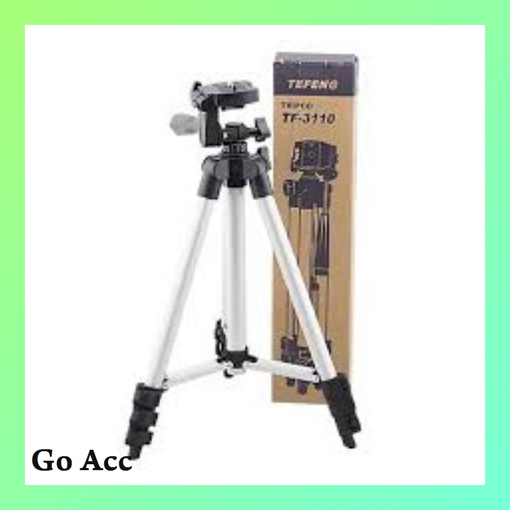 Tripod 1.3 meter 3 way Aluminium kaki penyangga Holder U